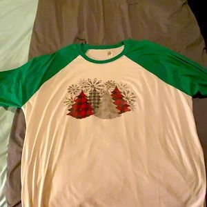 Custom Raglan Christmas Long Sleeve T-shirt 3XL
